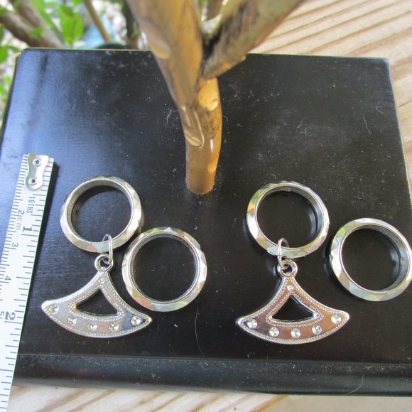 Set of 4 Scarf Slide Rings - Picture 2 of 2